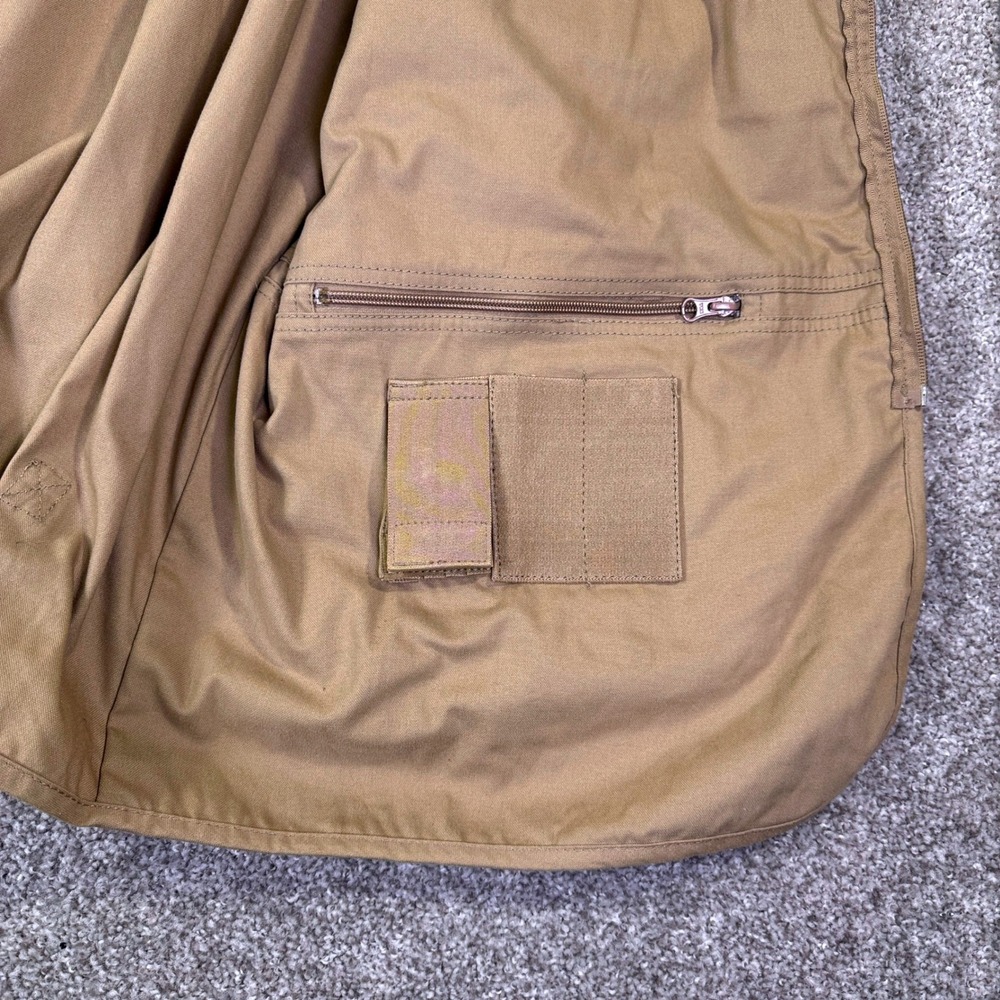 HQ Issue Tactical Vest Men L Tan Multi-Pocket Utility Hunting Fishing Gorpcore - Picture 6 of 14